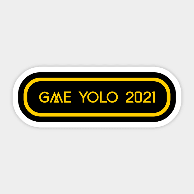 GME Yolo 2021 Yellow Sticker by Z1